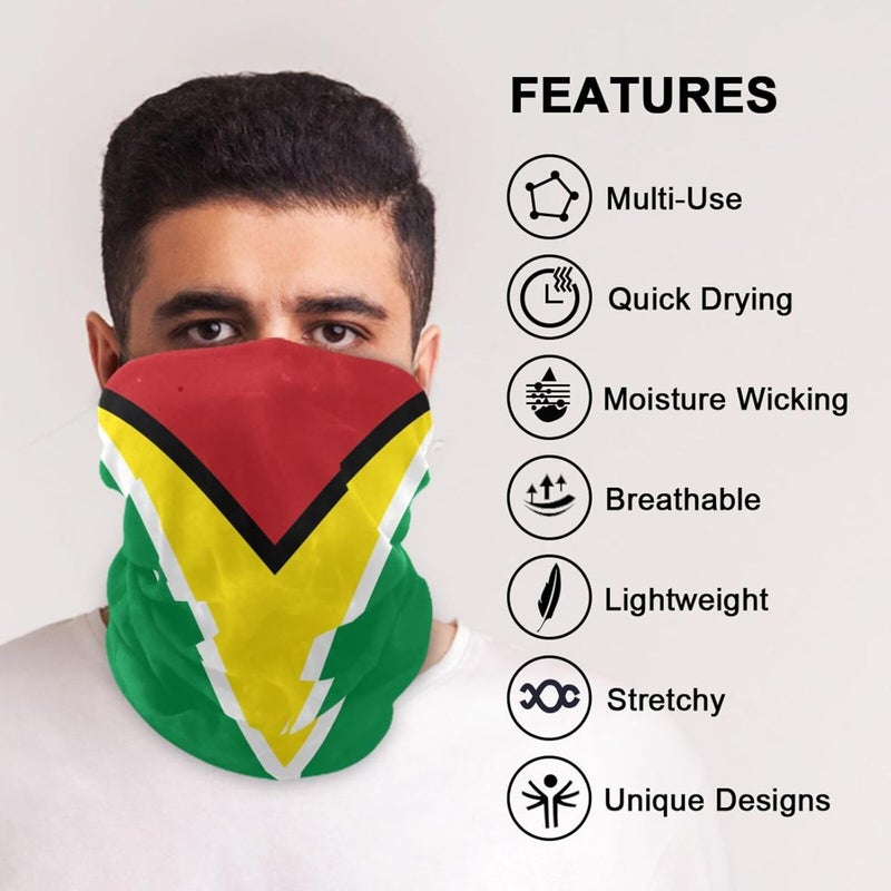 YQLROO Bandana Seamless Neck Gaiter Headwrap Balaclava Headband Headwear for Men and Women - Image 5